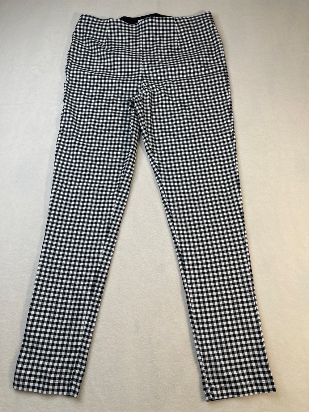 Calvin Klein Black and White WOMENS SIZE 10 PULL ON ELASTIC WAISTBAND PANTS